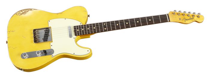 Fender Custom Shop 1961 Telecaster Relic Electric Guitar Masterbuilt by Dale Wilson Transparent Yellow