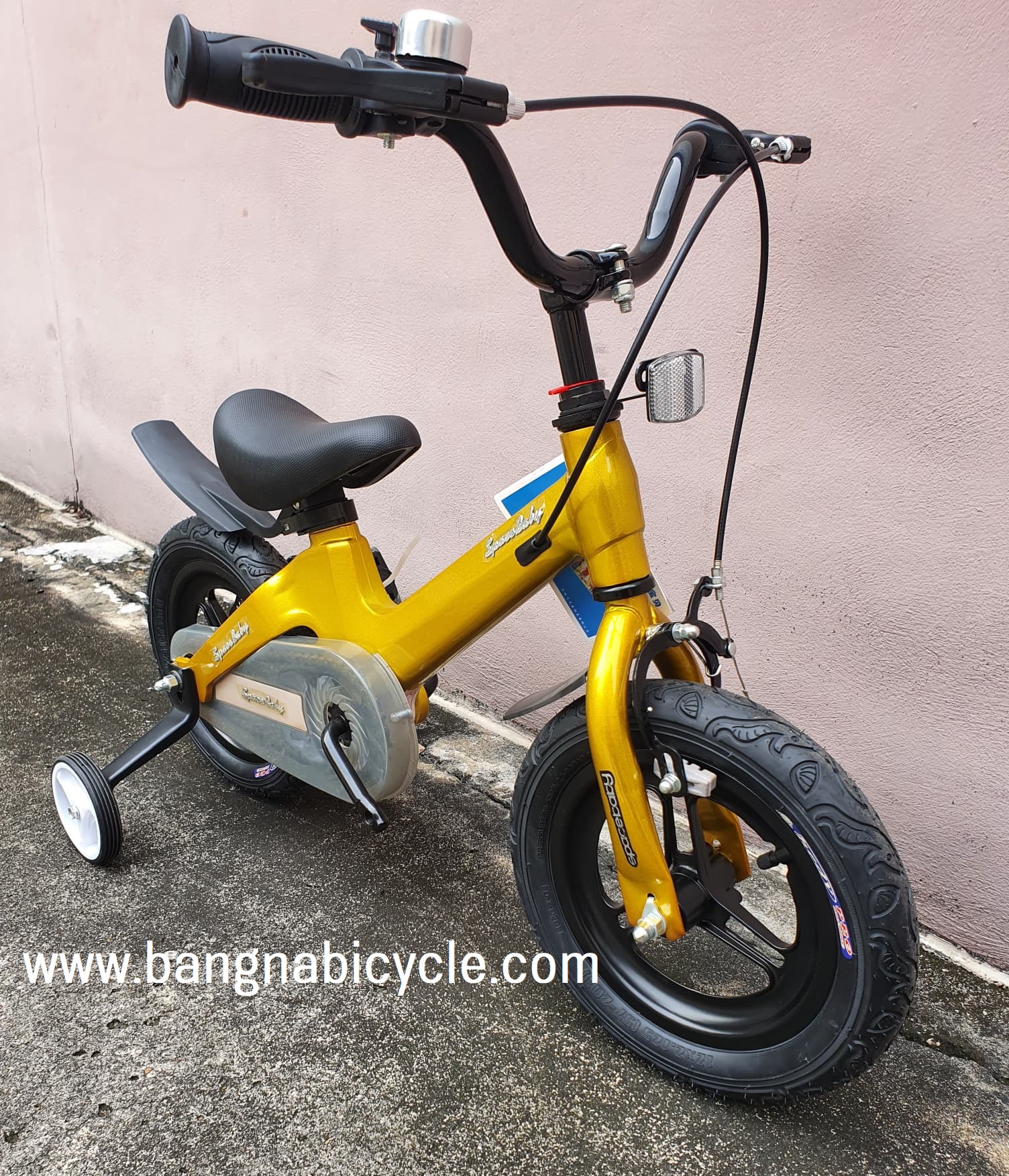 [SALE 20%] รถเด็ก SPACEBABY Peelus ตัวถังอลูมิเนียม 12 นิ้ว ล้อแมกซ์ ดิสเบรค