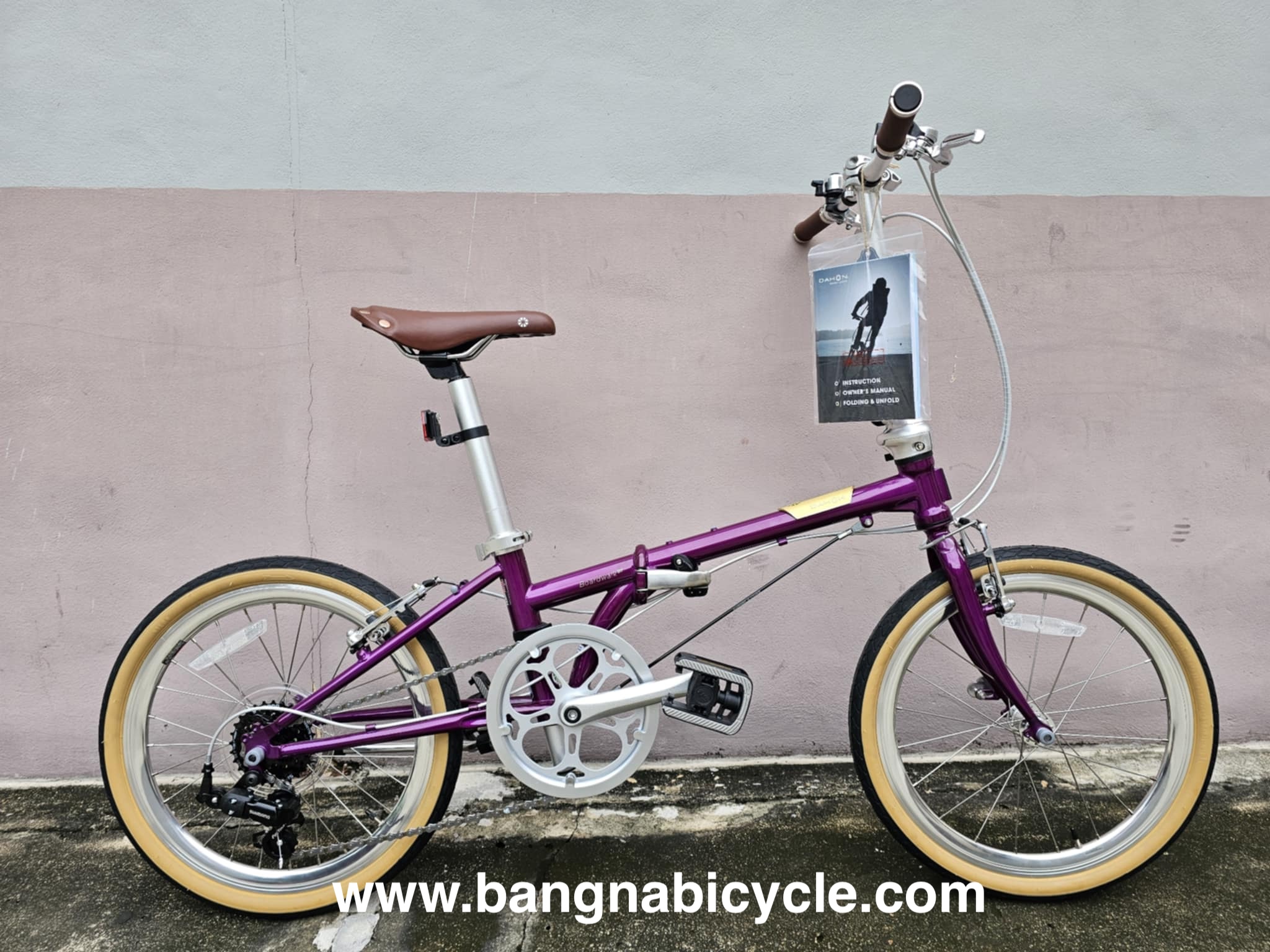 [ล็อตใหม่ สีใหม่พาสเทล ล้อขอบสูง] DAHON Boardwalk D7 2024 เกียร์ Shimano