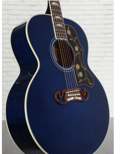 Gibson Acoustic SJ-200 Quilt Acoustic-electric Guitar - Viper Blue