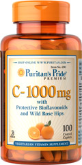 100 เม็ด Vitamin C-1000 mg with Bioflavonoids & Rose Hips