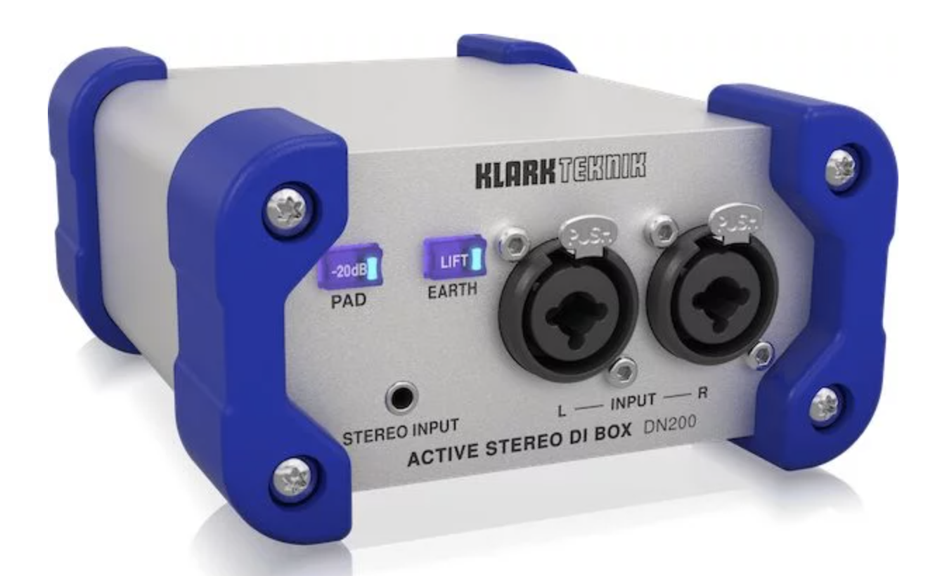 Klark Teknik DN200 V2 2-Channel Active DI Box w/ Added Options