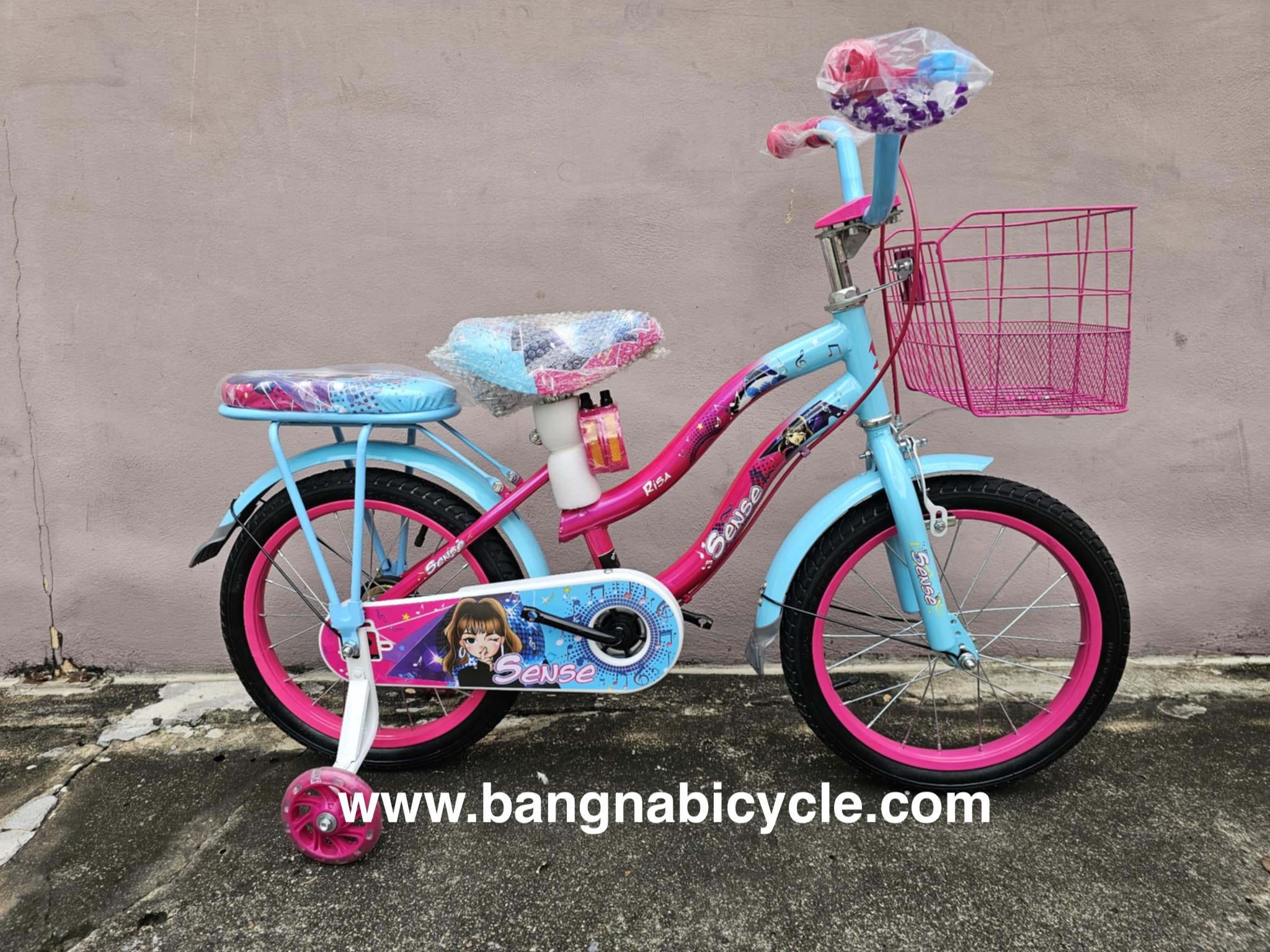 รถจักรยานเด็กผู้หญิง Sense 16 นิ้ว