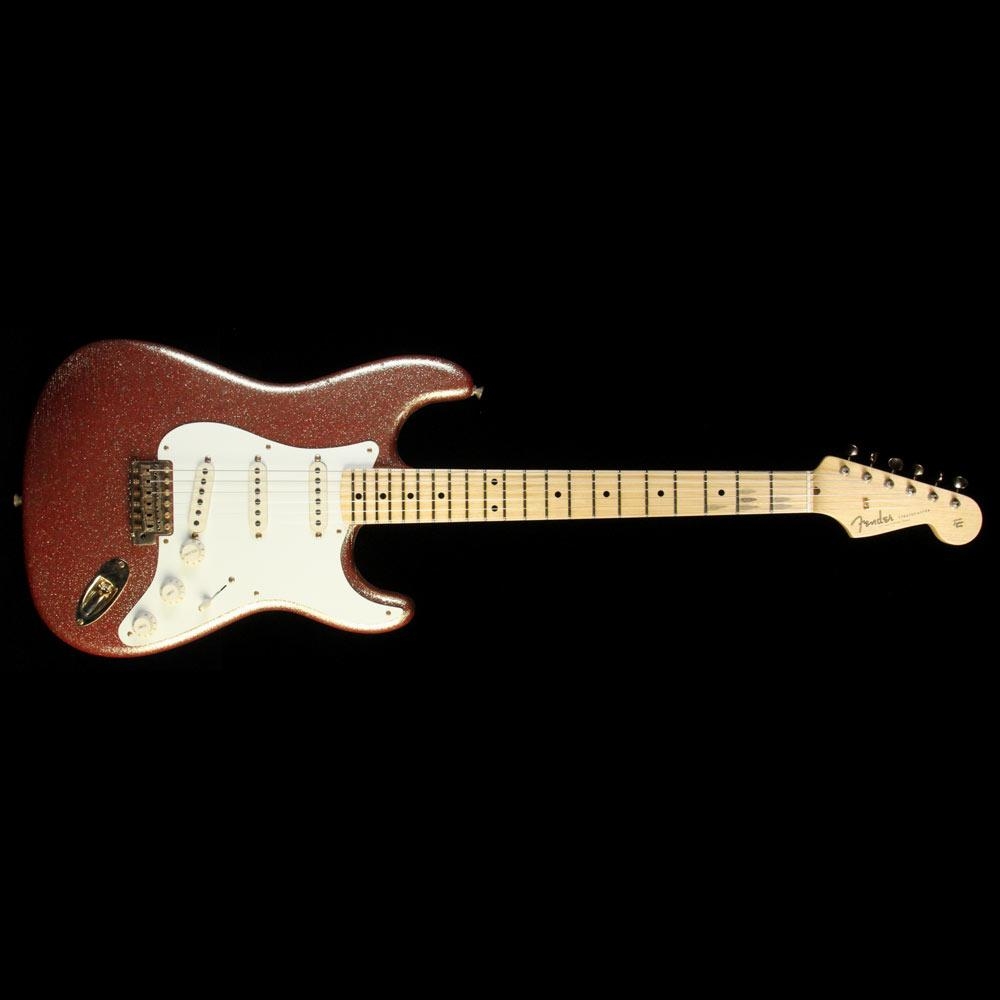 Fender Custom Shop 1957 Stratocaster Heavy Relic Electric Guitar - Gold Sparkle over Red Base