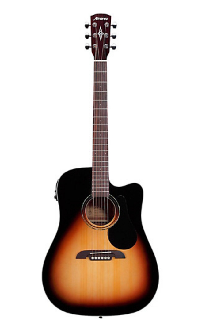 Alvarez Regent Series Dreadnought Cutaway Acoustic-Electric Guitar Sunburst