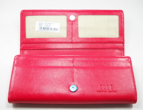 กระเป๋าสตางค์ ELLE แดง ใหม่ แท้