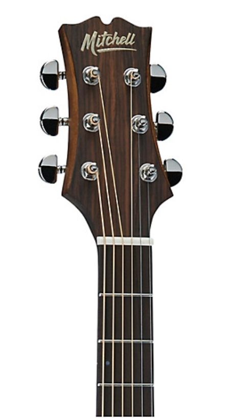 Mitchell T333E-BST Solid Mahogany Auditorium Acoustic-Electric Guitar Edge Burst