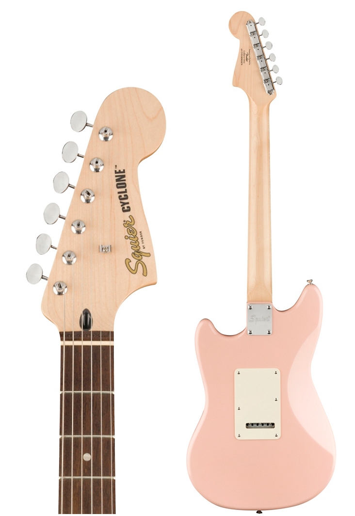 Squier Paranormal Cyclone Electric Guitar - Shell Pink,Daphne Blue