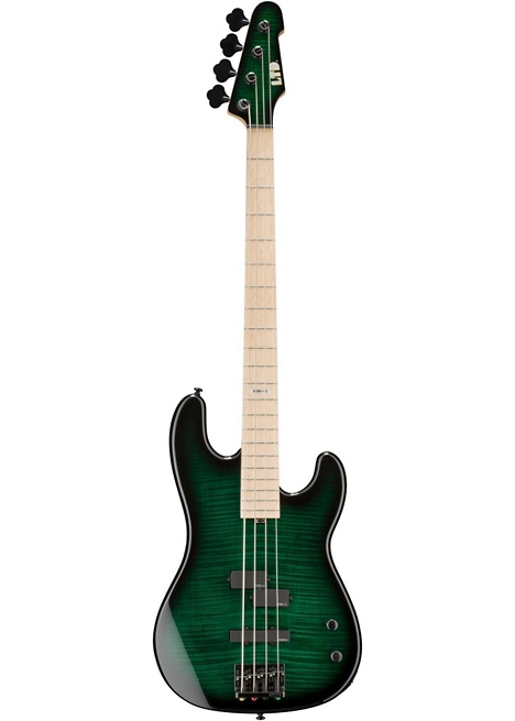 ESP LTD Marco Mendoza MM-4 Electric Bass Guitar - Dark See-Thru Green Sunburst
