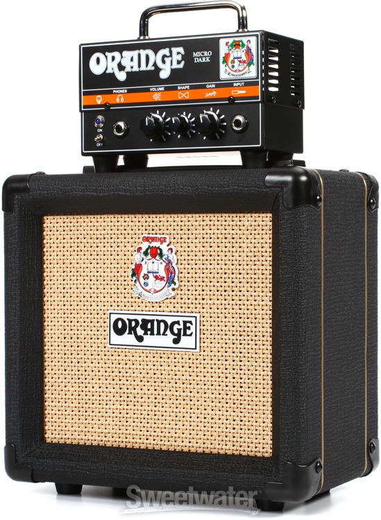 Orange Micro Dark Stack Head and 1x8 Cabinet