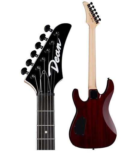Dean Modern 24 Select Flame Top Electric Guitar Transparent Cherry