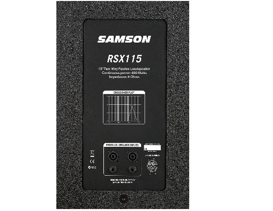 Samson RSX 115 15" Passive PA Live Sound Speaker