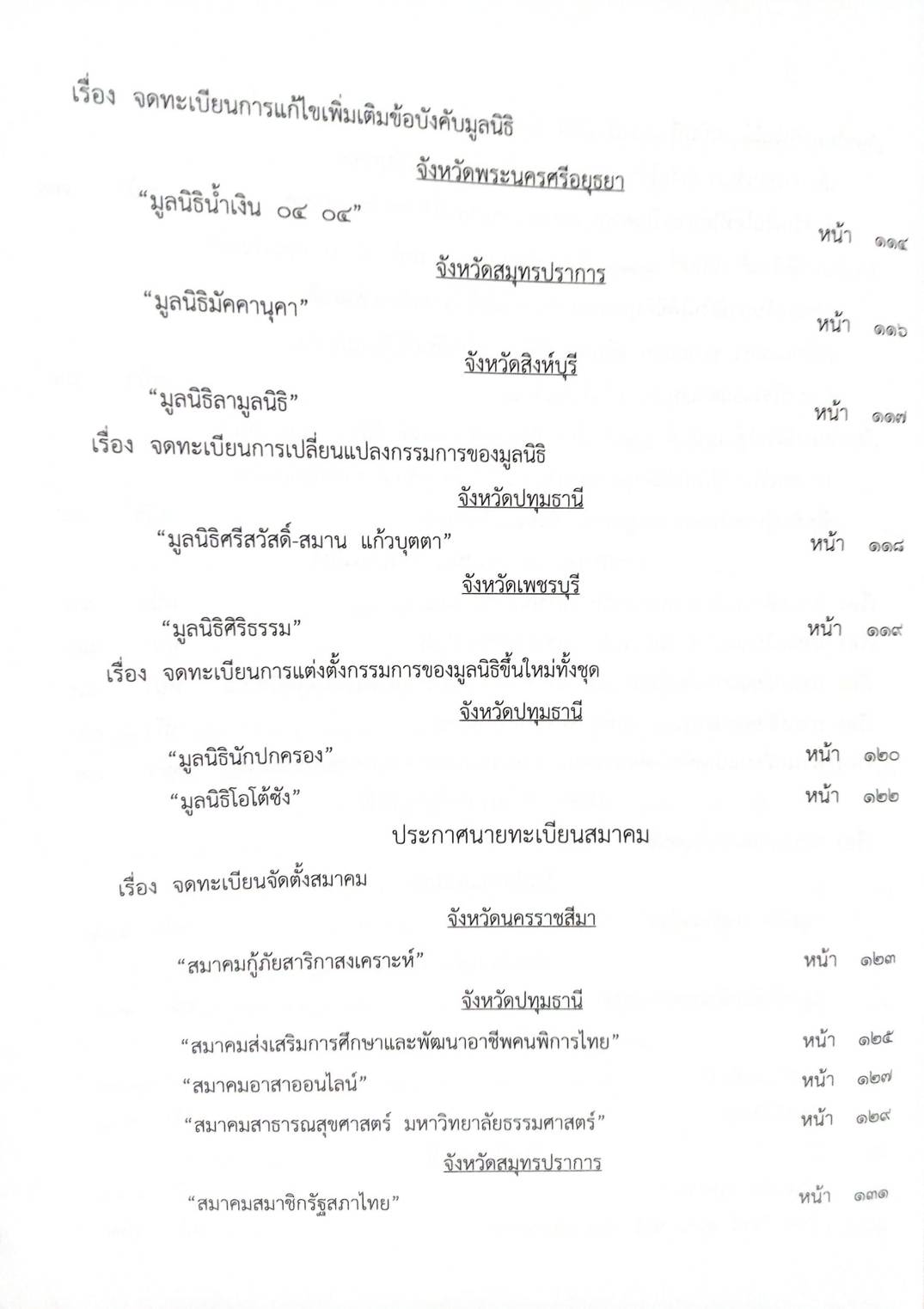 กฎหมายออกใหม่ 79/63 ประกาศกระทรวงการคลัง ประกาศสภาผู้แทนราษฎร ประกาศศาลเยาวชนและครอบครัวฯ