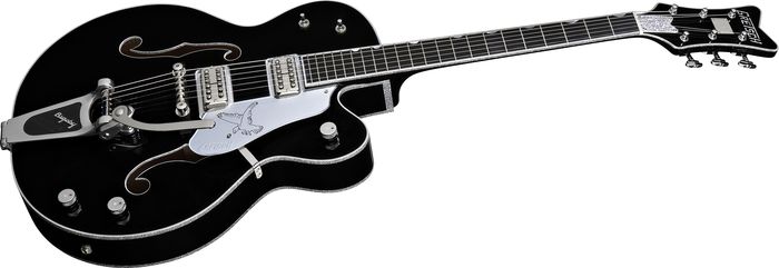 Gretsch Guitars G6136TSL Silver Falcon Electric Guitar with Bigsby -- Black Finish