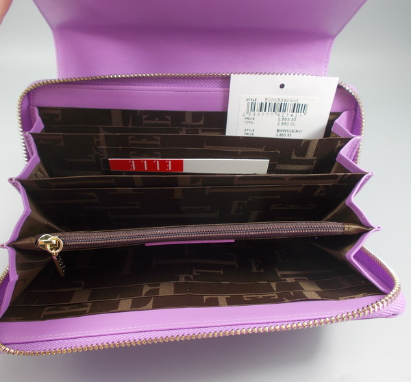 กระเป๋าสตางค์ ELLE ม่วง ใหม่ แท้