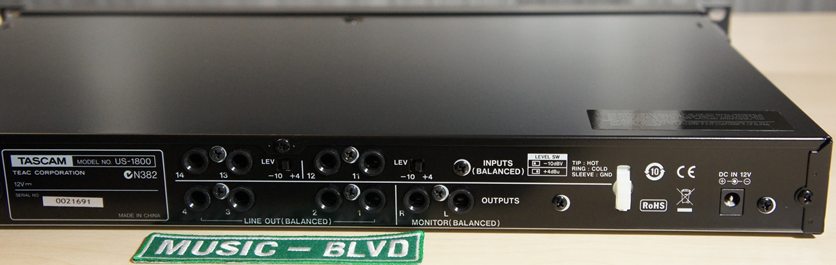 TASCAM US-1800 USB 2.0 Audio/Midi Interface