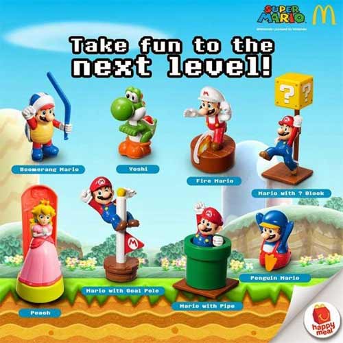 ของเล่น McDonald's Happy Meal : Super Mario (แท้)