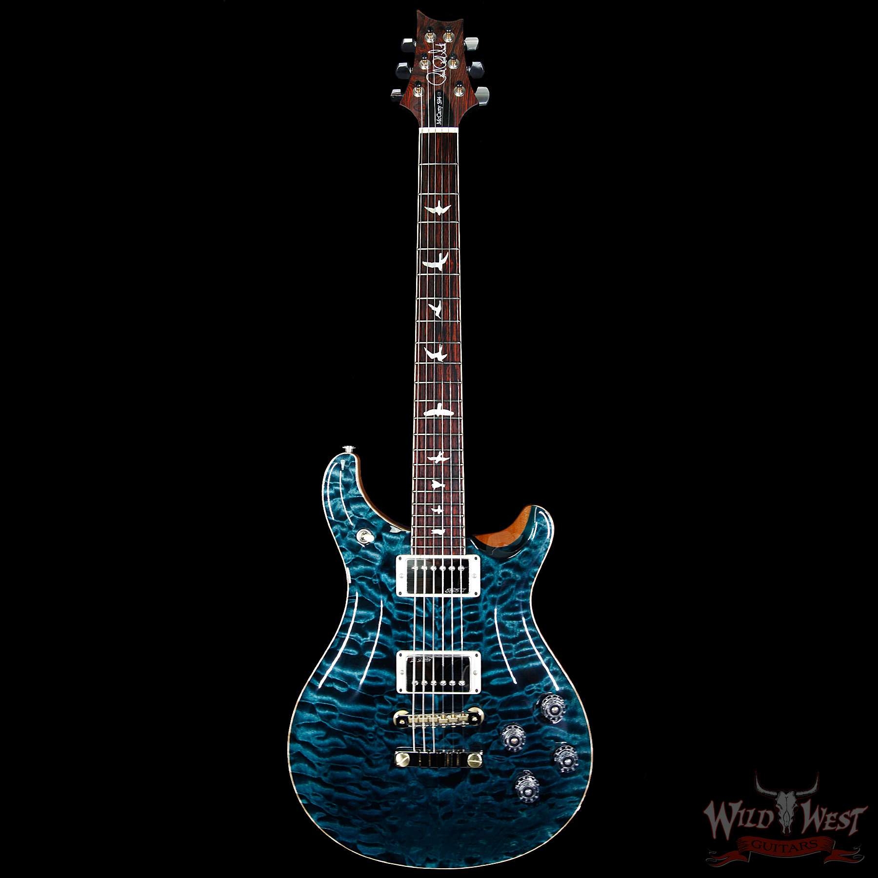PRS Wood Library Artist Package McCarty 594 Slate Blue Quilt Top W/Cocobolo Fretboard