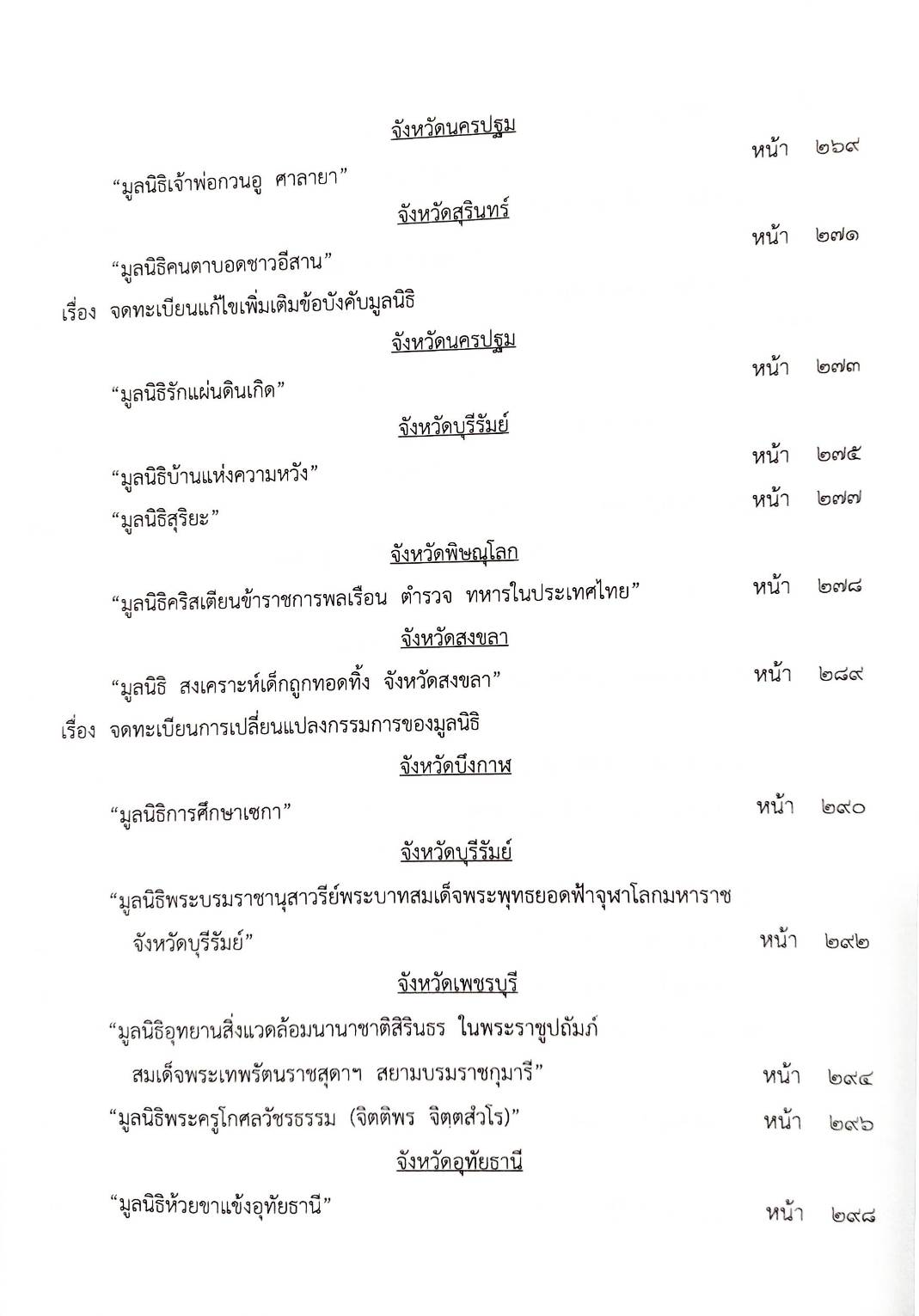 กฎหมายออกใหม่ 59/65 ประกาศกระทรวงการคลัง ฐานะการเงินฯ ประกาศวุฒิสภา ตั้งคณะกรรมาธิการฯ ประกาศศาลเยาวชนและครอบครัวจังหวัด...