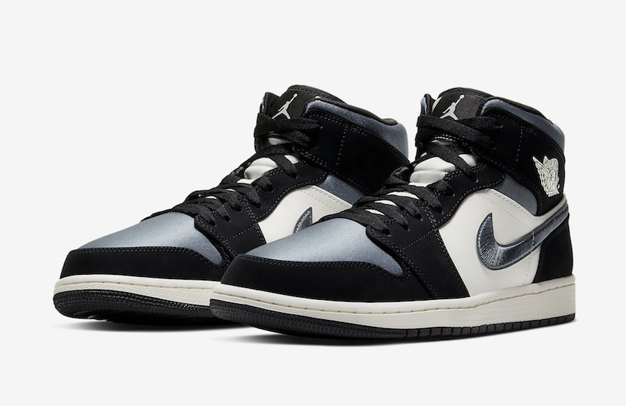 Nike Air Jordan 1 Mid SE Satin Grey