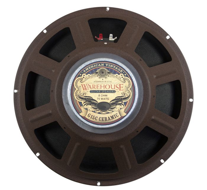 Warehouse Guitar Speakers G15C Ceramic 15" 75W American Vintage Guitar Speaker