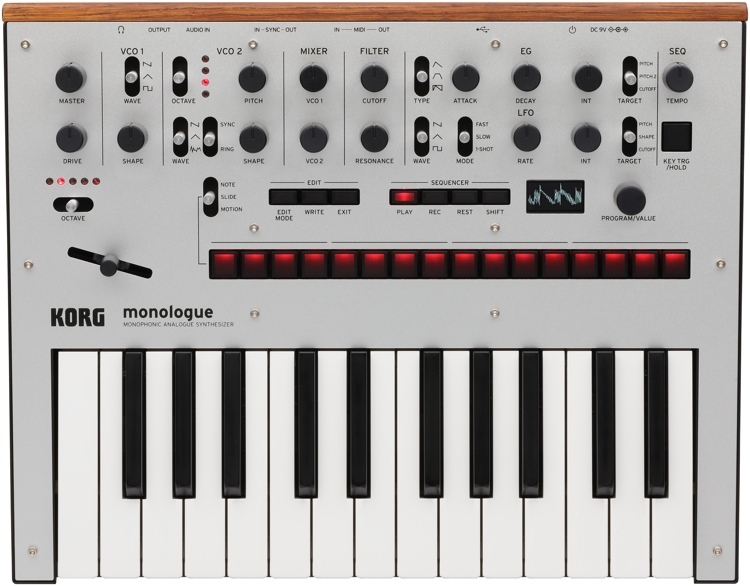 Korg Monologue Monophonic Analog Synthesizer with Presets