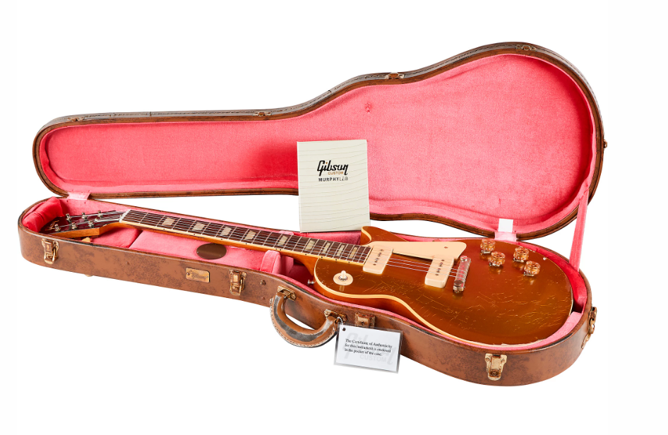 Gibson Custom Murphy Lab 1954 Les Paul Goldtop Reissue Heavy Aged Electric Guitar Double Gold