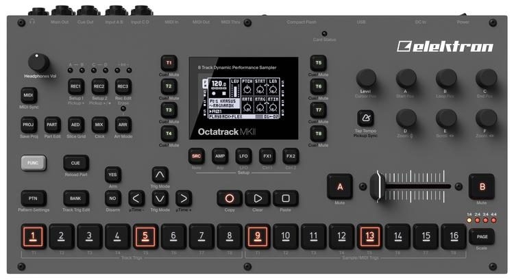 Elektron Octatrack MKII 8-track Performance Sampler (Gray, Black)