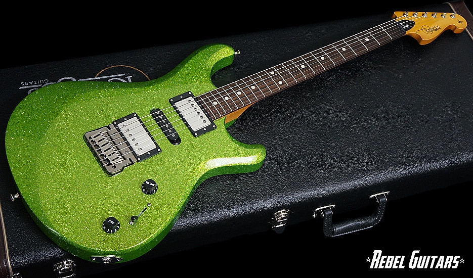 Knaggs Guitars Tier 3 Severn Trembuck HSH in Lime Sparkle