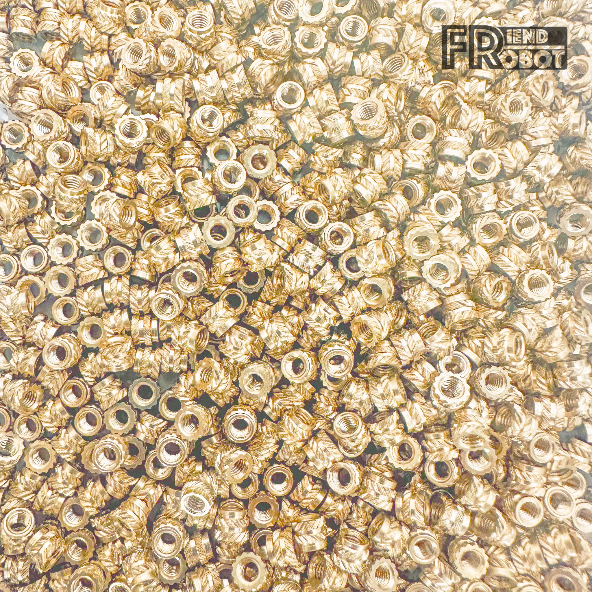 [M3x4x5] Insert Nut สำหรับงานพิมพ์ 3D สำหรับน๊อต M3 สูง 4 มม. ขนาดเส้นผ่านศูนย์กลาง 5 มม. (10 ชิ้น)