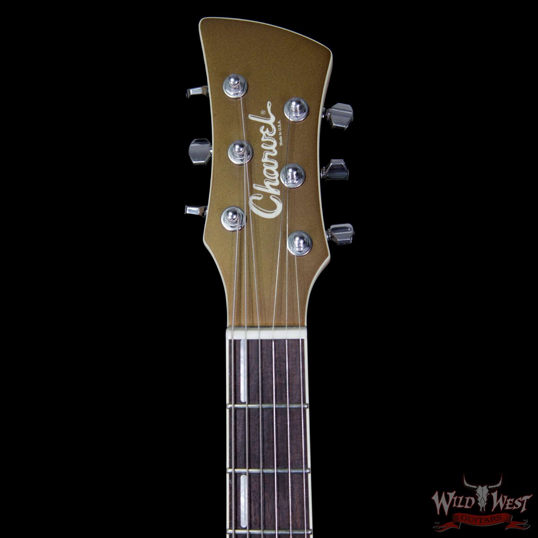 Charvel USA Custom Shop Red Dave Nichols Masterbuilt P90 Surfcaster Dart Swinger Brown