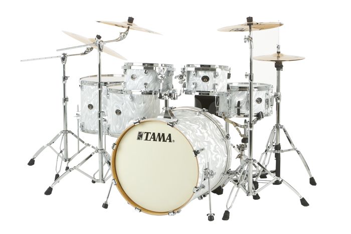 Tama Silverstar VX Hyper-Drive 6-Piece Shell Pack White Satin Haze