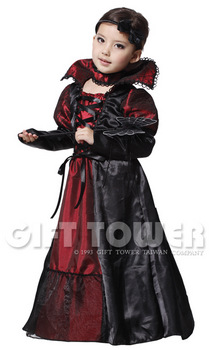 ชุดแฟนซีฮาโลวีนเด็กหญิง ชุดแดร๊กคูล่าหญิงสำหรับงานแฟนซี วันฮาโลวีน VAMPIRES GIRL มีขนาด S, M, L, XL