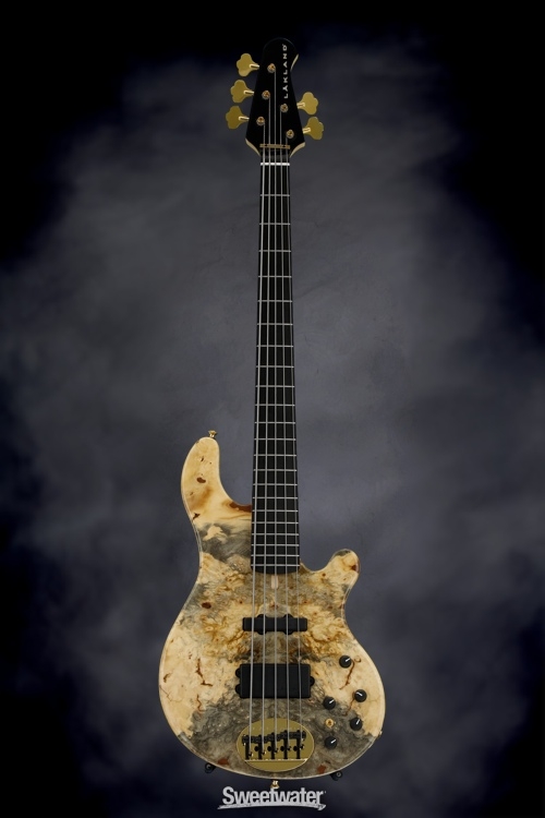 Lakland 55-94 Deluxe, Exotic Top - Buckeye Burl with Ebony fingerboard