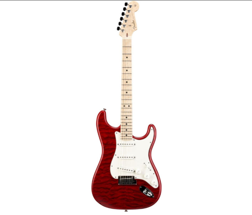 Fender Custom Shop Custom Deluxe Stratocaster Electric Guitar with Maple Fingerboard