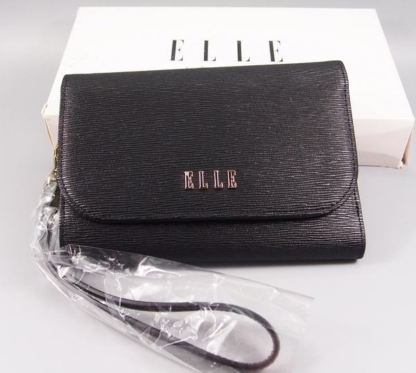 กระเป๋าสตางค์ ELLE ดำมีหู ใหม่ แท้