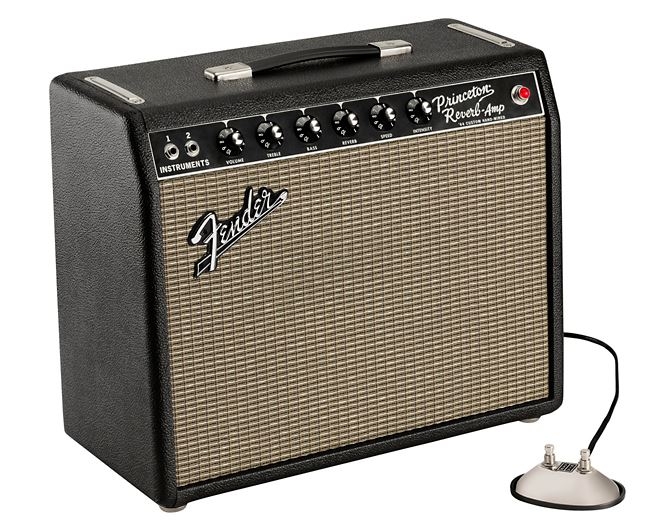 Fender 64 Custom Princeton Reverb 12W 1x10 Tube Guitar Combo Amp Black