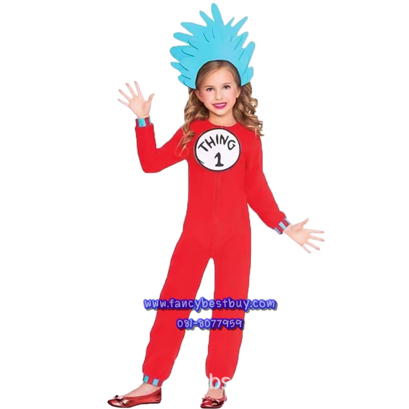 ชุดแฟนซี Thing 1 : The Cat in the Hat DR. ขนาด L 120-130, XL 130-140