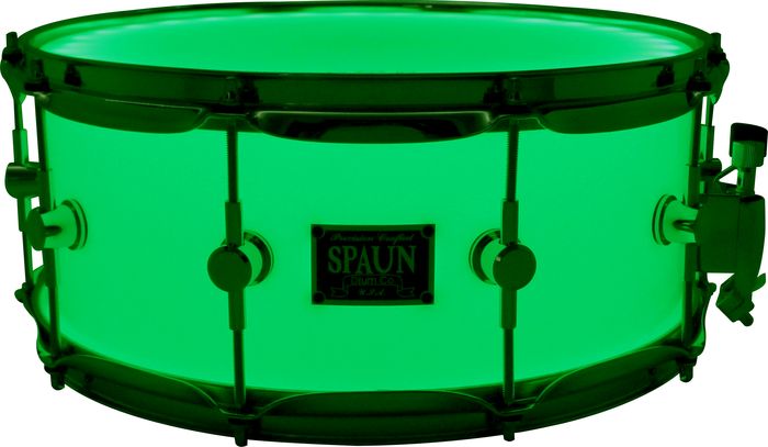 Spaun LED Acrylic Snare Drum White 6x14