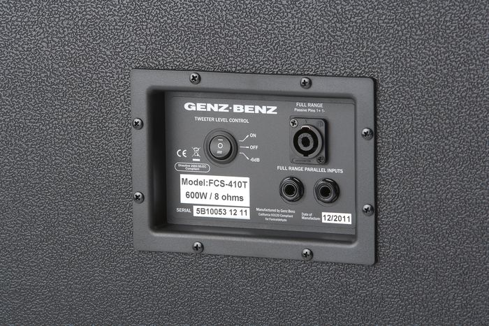 Genz Benz Focus Series FCS-410T 4x10 Bass Speaker Cabinet