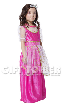 ชุดเจ้าหญิงแฟนซีเด็ก Little Princess สีแดง ขนาด XL
