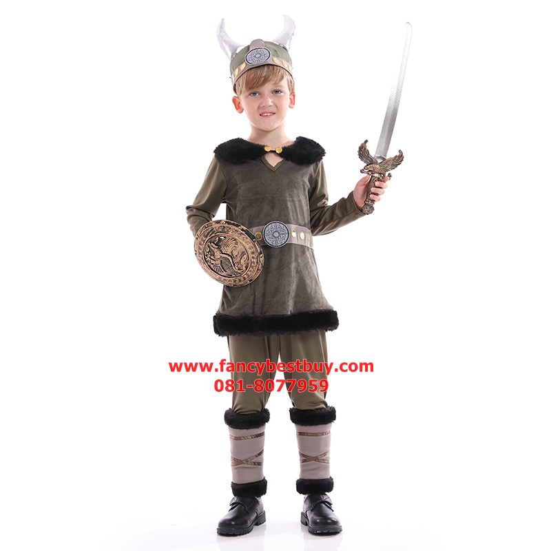 ชุดไวกิ้ง ชุดประจำชาตินอร์เวย์ Norway Costume มีขนาด M 120-130, L 130-140