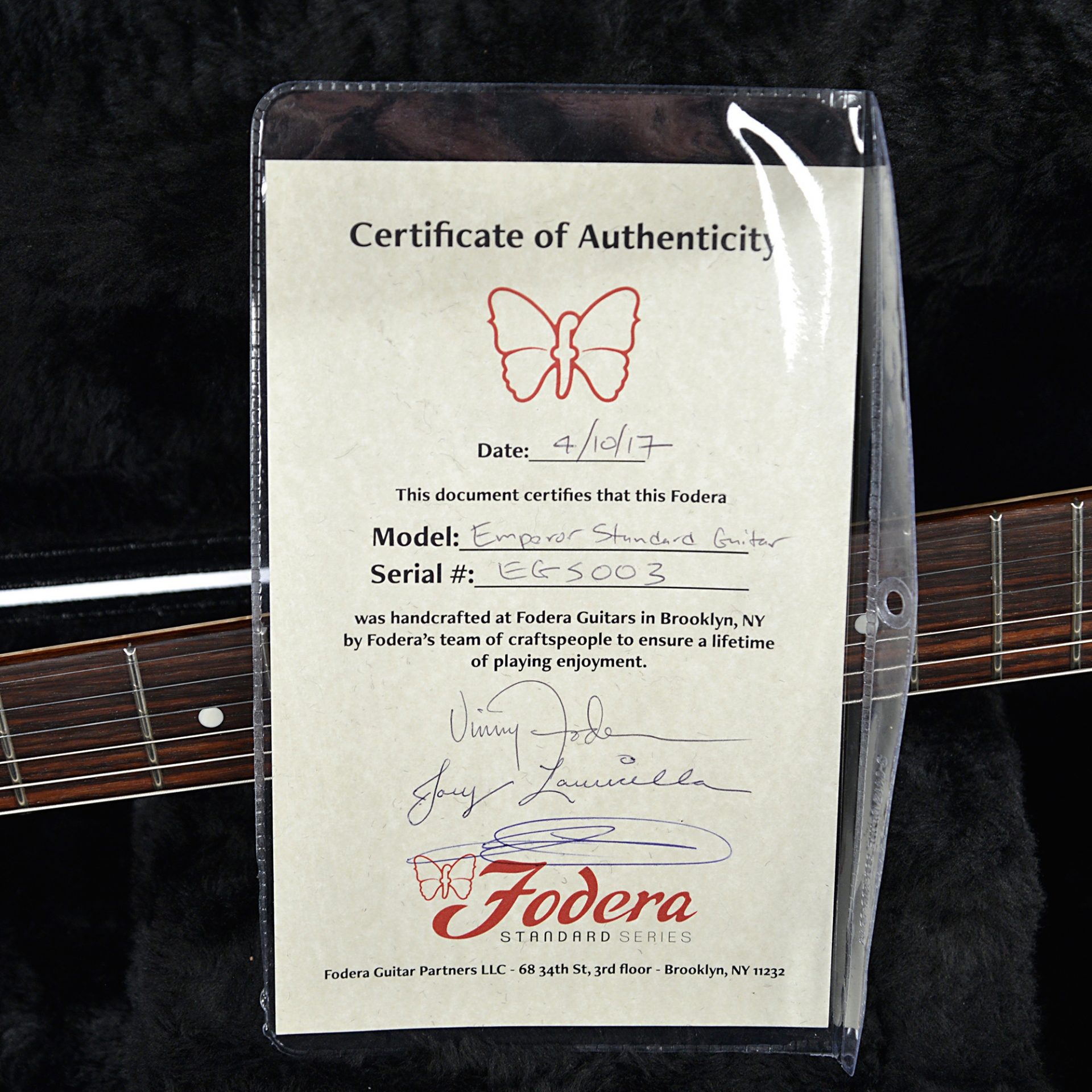 Fodera Emperor Standard Shoreline Gold w/Tortoiseshell Pickguard and Seymour Duncan SSH Pickups