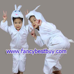 ชุดแฟนซีกระต่ายน้อย ชุดแฟนซีสัตว์เด็กหรือชุดมาสคอต สำหรับการแสดง ใช้ได้ทั้งเด็กชายหญิง มี ขนาด M 90-105, L 105-120, XL 120-130, XXL 130-140
