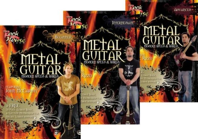 Rock House Learn Metal Guitar Beginner, Intermediate, & Advanced Package