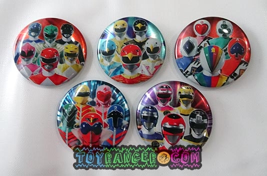 เข็มกลัดสแตนเลสขบวนการ 5 สี Sentai A (แท้)