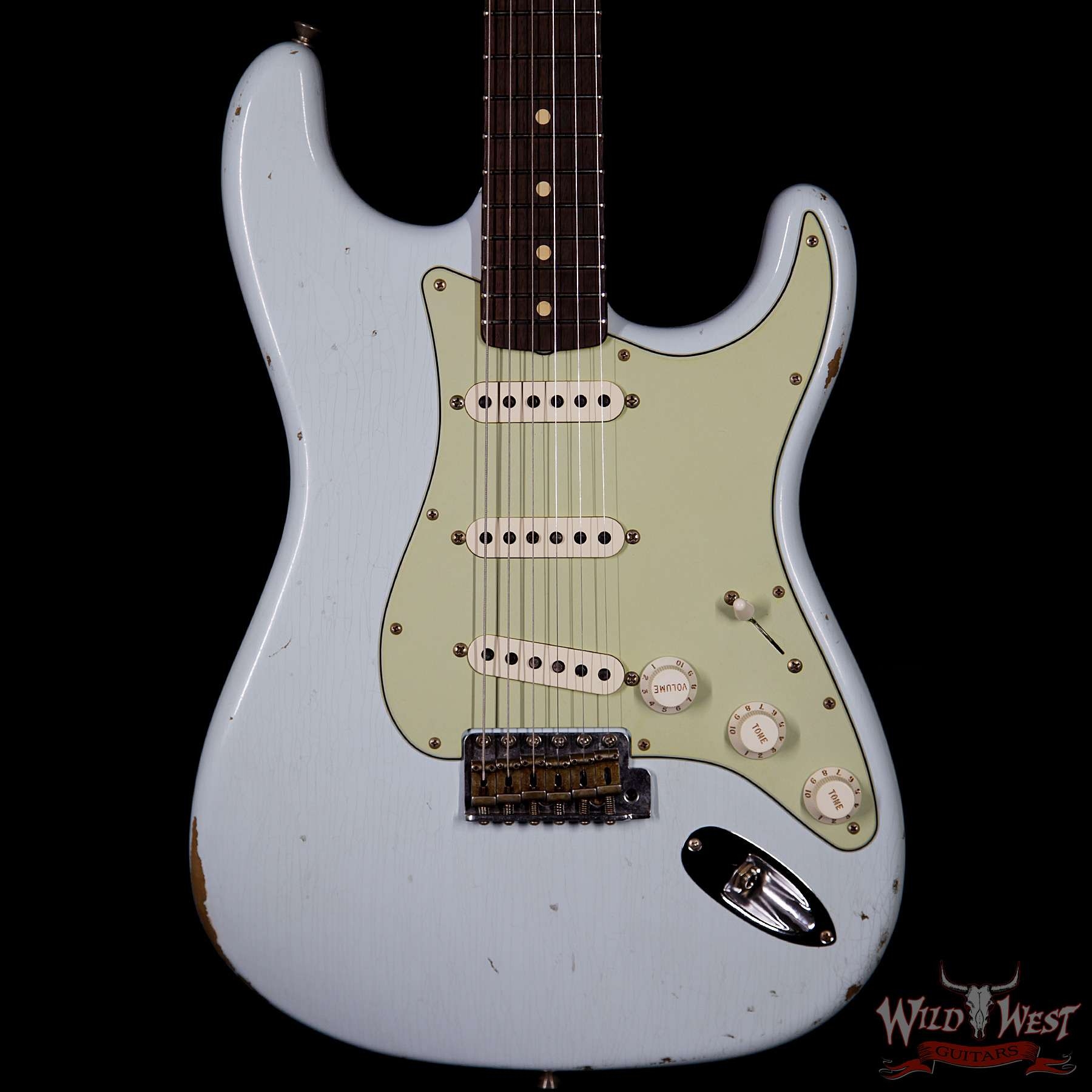 Fender Custom Shop 1963 Stratocaster Relic Rosewood Fretboard - Sonic Blue