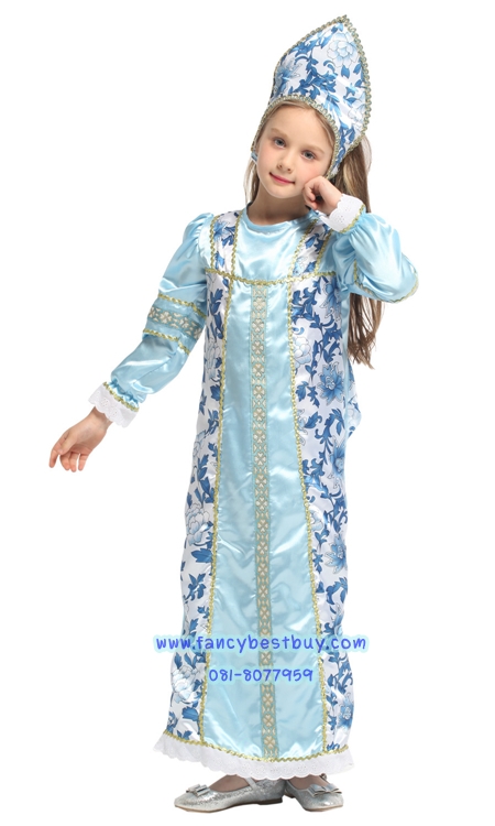 ชุดแฟนซีรัสเซีย ชุดประจำชาติรัสเซีย Russia Costume ขนาด M, L, XL