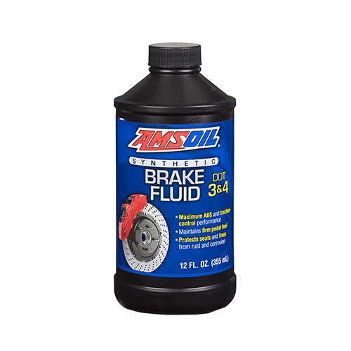 AMSOIL DOT 3 and DOT 4 Synthetic Brake Fluid น้ำมันเบรกทนอุณหภูมิ และการกัดกร่อนสูงสำหรับรถยนต์ใช้งานประจำวัน