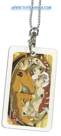 พวงกุญแจที่ใส่บัตรอคิลิค Hidamari Sketch × honeycomb (แท้)